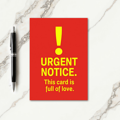 Joyful Bold Exclamation Card