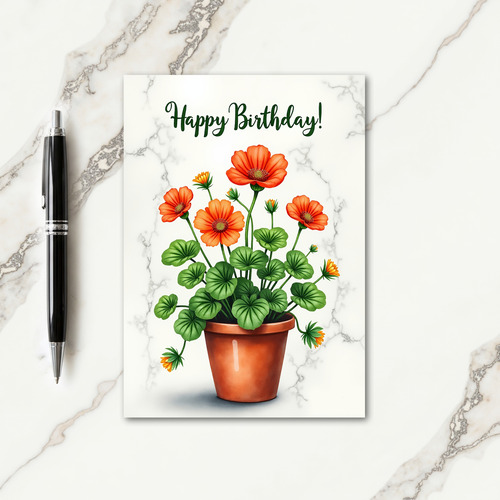 Joyful Botanical Birthday Card