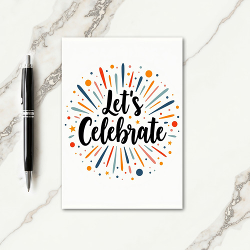 Joyful Bursting Confetti Card