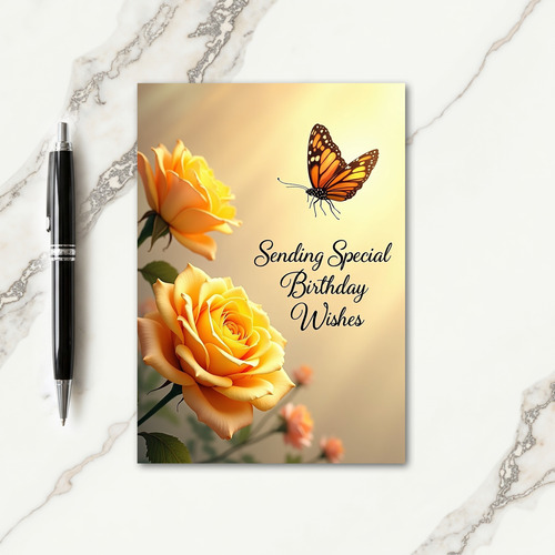 Joyful Butterfly Birthday Card