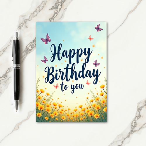 Joyful Butterfly Card