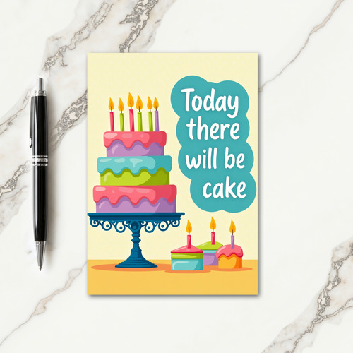 Joyful Cake Art Card