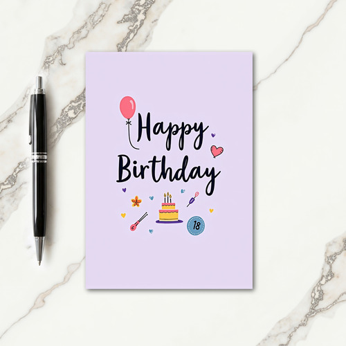 Joyful Cake Balloon Card