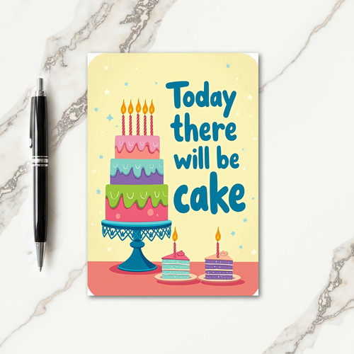 Joyful Cake Birthday Card