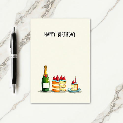Joyful Cake Celebration Card