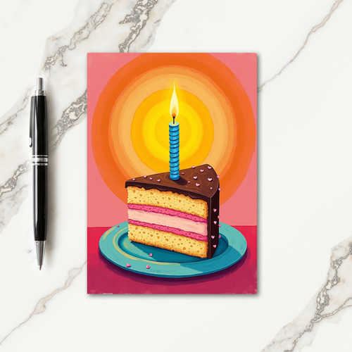Joyful Cake Circle Card