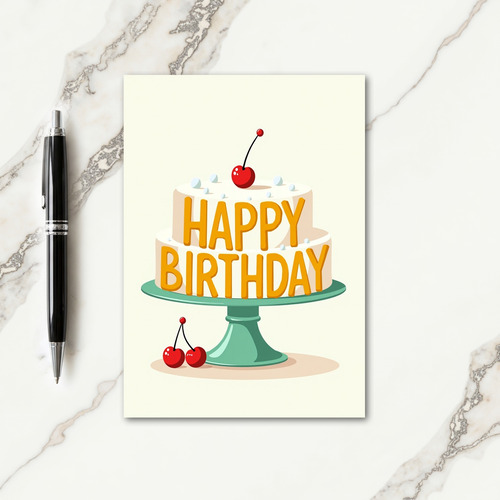 Joyful Cake Tier Card