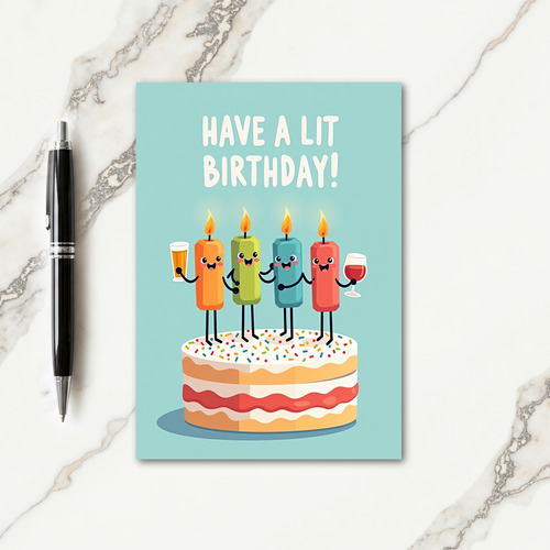 Joyful Candle Friends Card