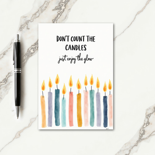 Joyful Candle Glow Card