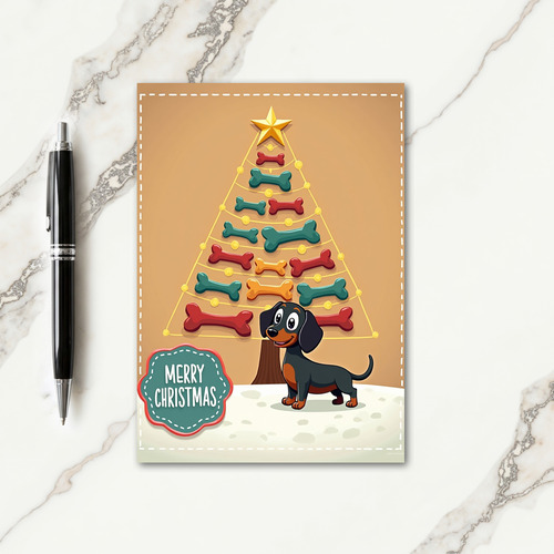 Joyful Canine Christmas Card