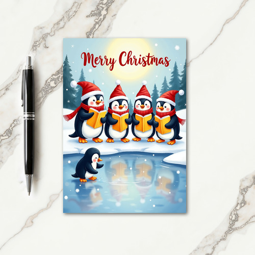 Joyful Caroling Birds Card