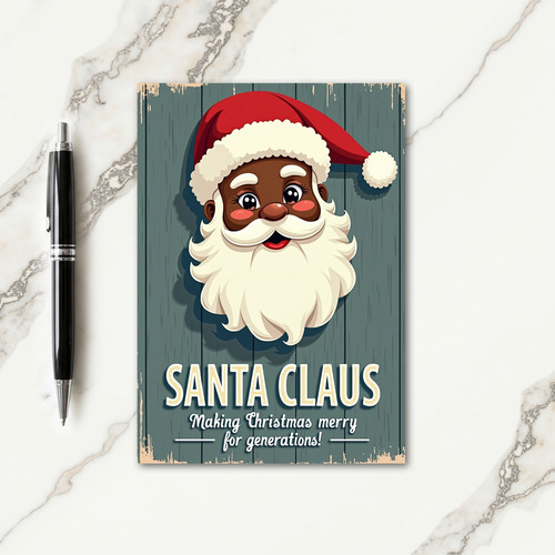 Joyful Cartoon Christmas Card