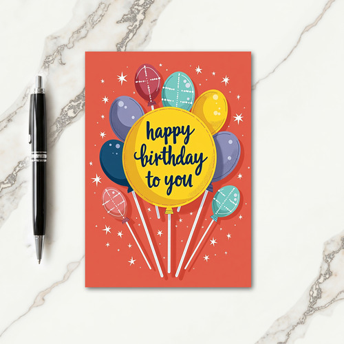 Joyful Celebration Balloon Card