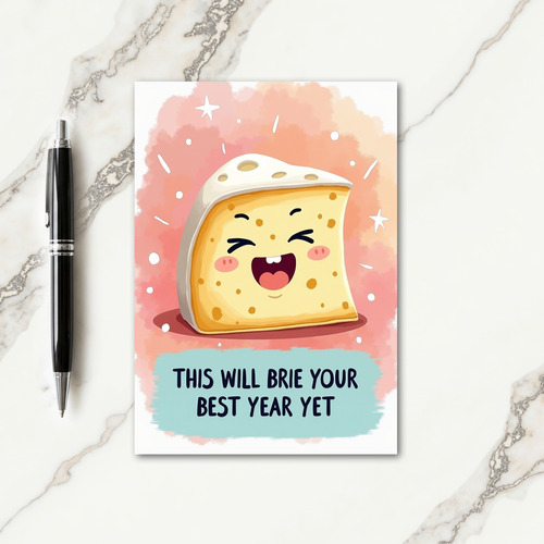 Joyful Cheese Birthday Card