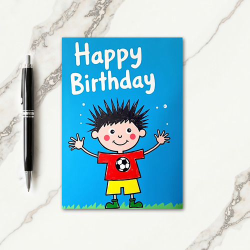 Joyful Child Art Birthday Card