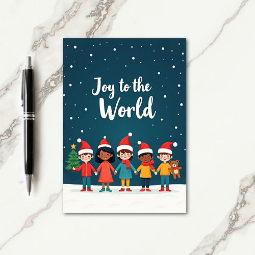 Joyful Childrens Christmas Card thumbnail