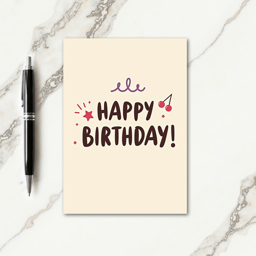 Joyful Chocolate Birthday Card