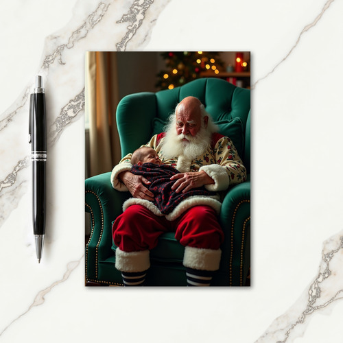 Joyful Christmas Elder And Baby Card