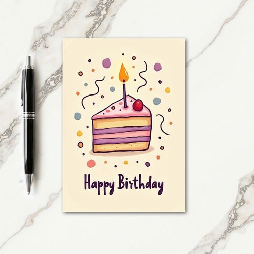 Joyful Confetti Art Card