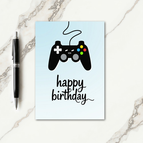 Joyful Controller Birthday Card
