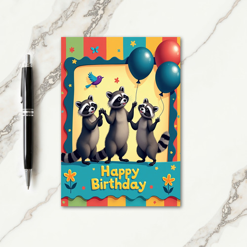 Joyful Creatures Birthday Card