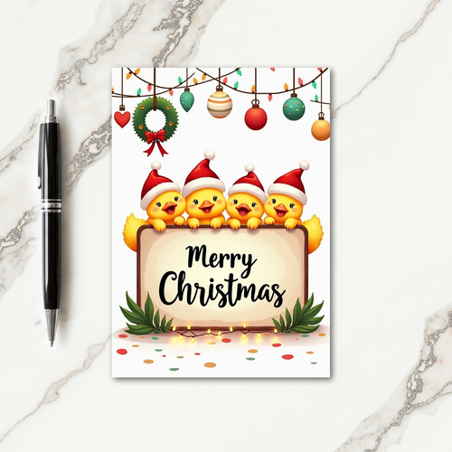 Joyful Creatures Christmas Card
