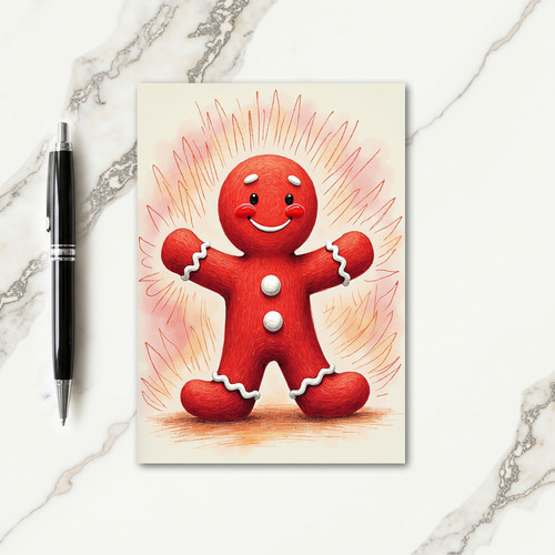 Joyful Crimson Treat Card