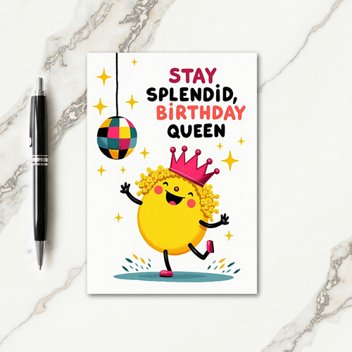 Joyful Crown Birthday Card