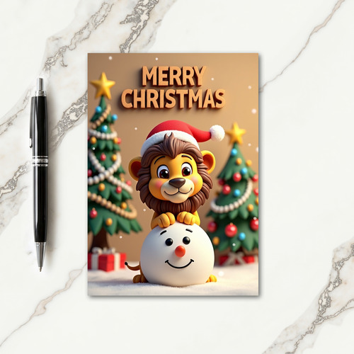 Joyful Cub Christmas Card thumbnail