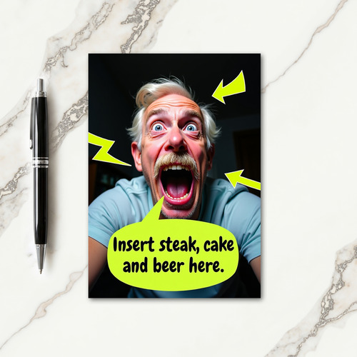 Joyful Dad Neon Art Card