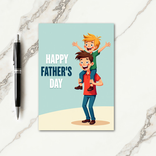 Joyful Dad Ride Fathers Day Card