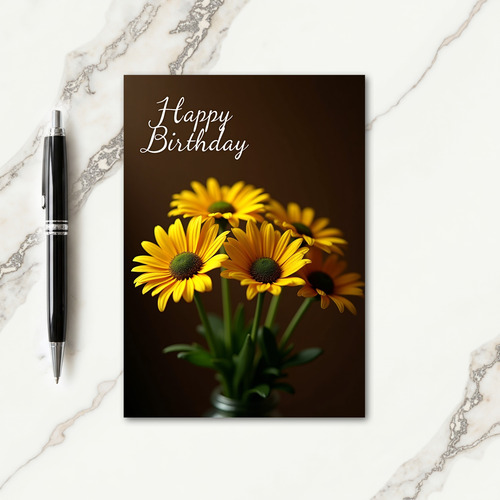 Joyful Daisy Flower Card