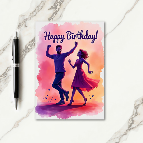 Joyful Dance Birthday Card