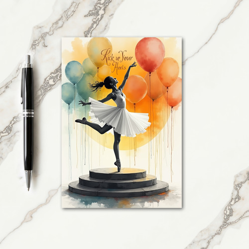 Joyful Dancer Birthday Card