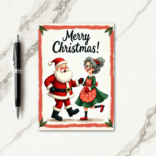 Joyful Dancing Pair Card