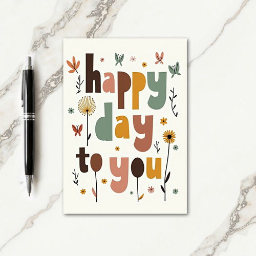 Joyful Days Floral Card