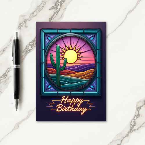 Joyful Desert Art Card