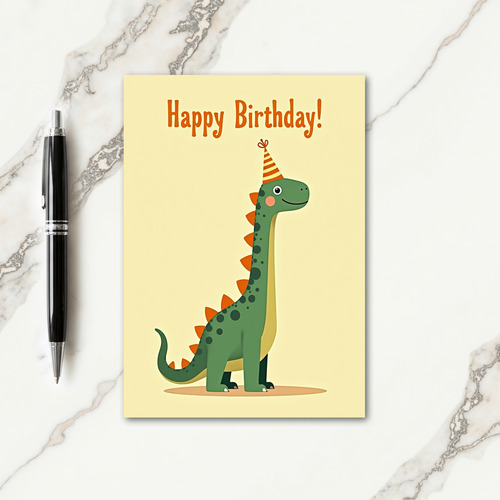 Joyful Dino Birthday Card