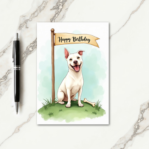 Joyful Dog Birthday Card