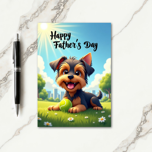 Joyful Dog Fathers Day Card