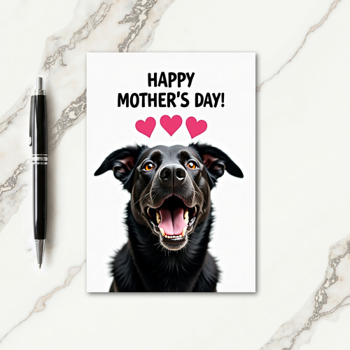 Joyful Dog Mothers Day Card