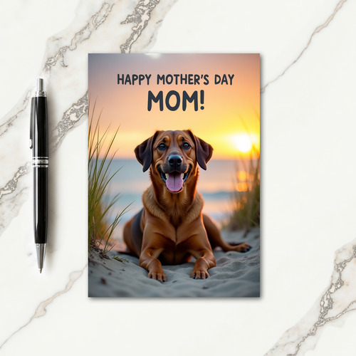 Joyful Dog Mothers Day Mom Card
