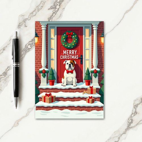 Joyful Dog Wreath Card thumbnail