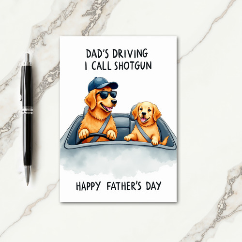 Joyful Dogs Fathers Day Card