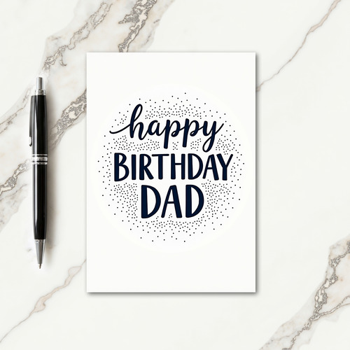 Joyful Dot Pattern Birthday Card