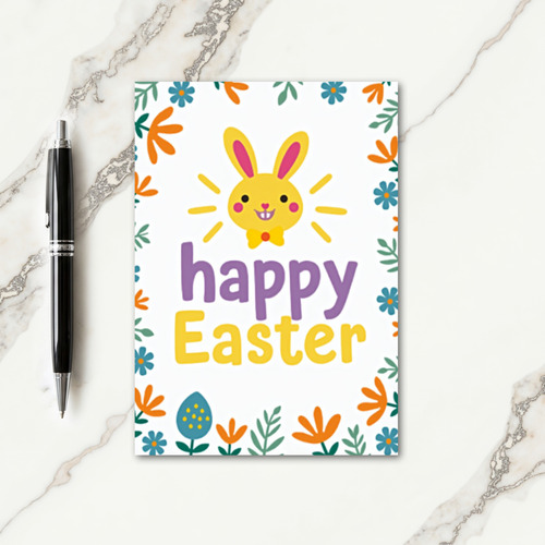 Joyful Easter Animal Head Card