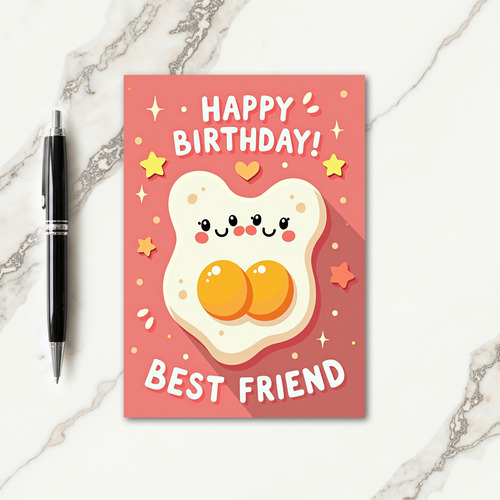 Joyful Egg Illustration Card