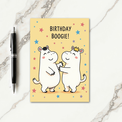 Joyful Embracing Figures Card