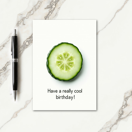 Joyful Emerald Slice Birthday Card