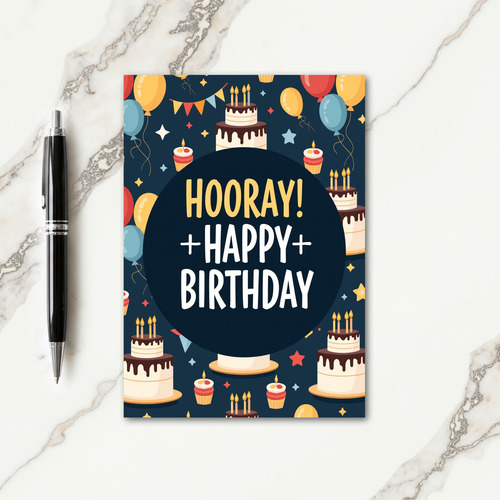 Joyful Evening Birthday Card